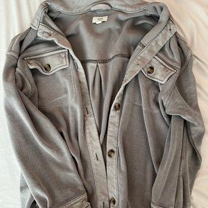 American Eagle Aerie Grey Shacket Sz M
